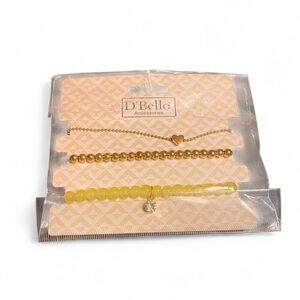 Gold and Yellow Bracelet Set